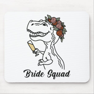 Dinosaur Bride Squad Bridesmaid Junggeselinnen-Abs Mousepad