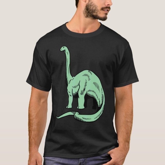 Dinosaur Brontosaurus Cute Prehistoric Foot Dino f T-Shirt (Vorderseite)