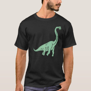 Dinosaur Brontosaurus Niedlich Prehistorischer Foo T-Shirt