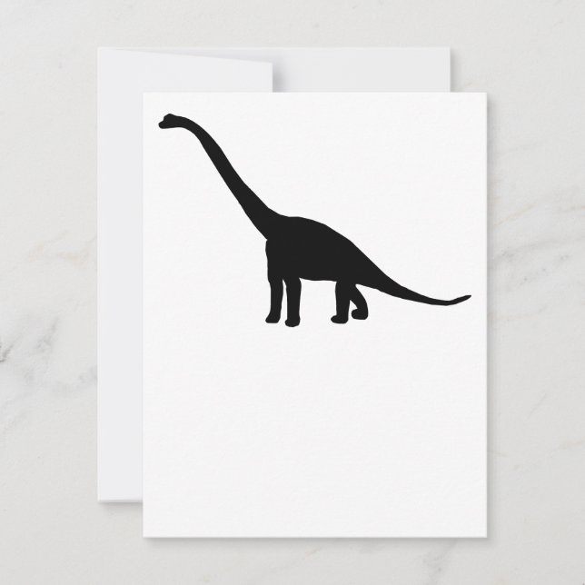 Dinosaur-Brontosaurus-Silhouette (Vorderseite)