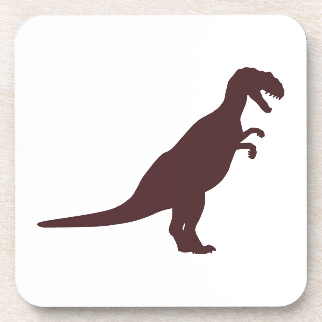 Dinosaur Brown Getränkeuntersetzer (Vorderseite)