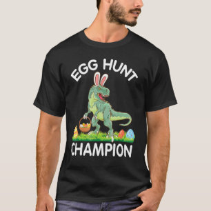 Dinosaur Bunny Jagd Ostereier Champion T-Shirt
