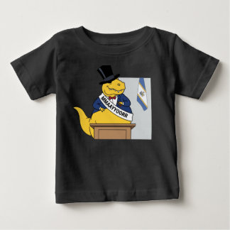 Dinosaur Bürgermeister Zylinder Politiker Lustiger Baby T-shirt