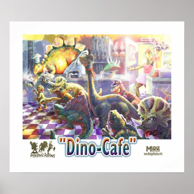 Dinosaur Cafe Poster (Vorne)