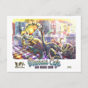 Dinosaur Cafe Postkarte