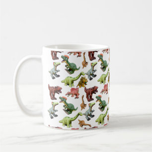 Dinosaur-Cartoon-Spielzeug Collage Kaffeetasse