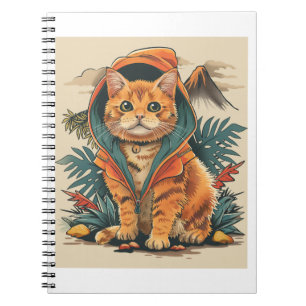 Dinosaur Cat Explorer Notizblock