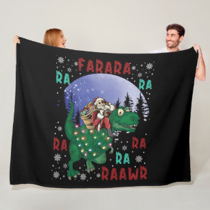 Dinosaur Christmas Fleecedecke