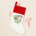Dinosaur Christmas Unicorn Winter T-Rex Dino Weihnachtsstrumpf<br><div class="desc">Die T-Rex mit einsamen Weihnachten mit Feenlicht. Die sonnigen Einhornfahrten mit Dinosauriern für die Ferien. Auch lustig für Weihnachten im Juli. Dinos sind niedliche Tiere und perfekt zu Weihnachten.</div>