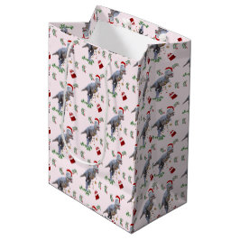Dinosaur Christmas Wrapping Paper Roll Mittlere Geschenktüte