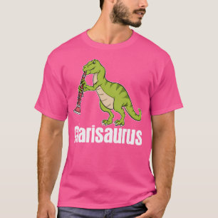 Dinosaur Clarinet Player Kids Music Orchestra Clar T-Shirt