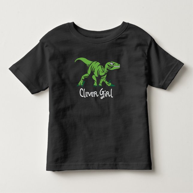 Dinosaur Clever Girl Kleinkind T-shirt (Vorderseite)