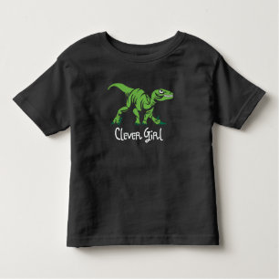Dinosaur-Clever-Mädchen Kleinkind T-shirt