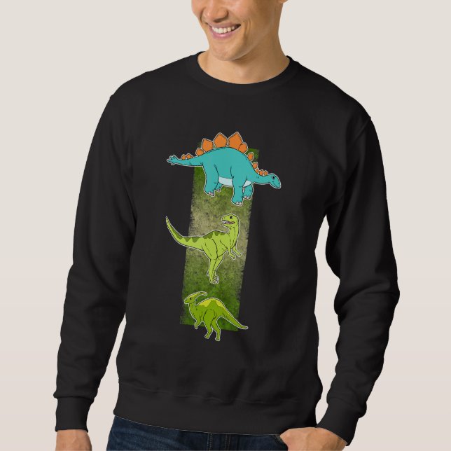 Dinosaur Collection Archosaur Jurassic Saurian Din Sweatshirt (Vorderseite)