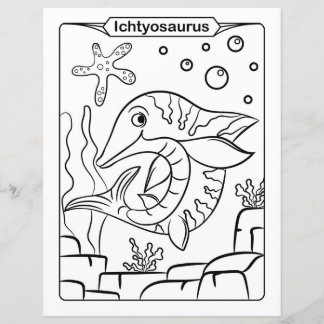 Dinosaur Coloring Page - Ichtyosaurus
