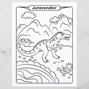 Dinosaur Coloring Page - Juravenator
