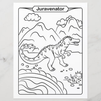 Dinosaur Coloring Page - Juravenator