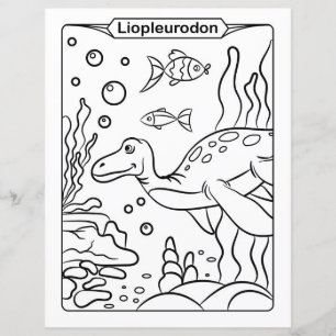 Dinosaur Coloring Page - Liopleurodon