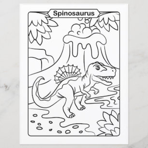 Dinosaur Coloring Page - Spinosaurus