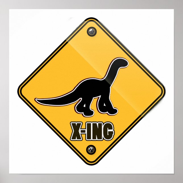 Dinosaur Crossing Poster (Vorne)