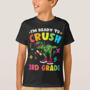 Dinosaur Crush 3. Klasse Dino Erster Tag Boys Trex T-Shirt