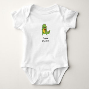 dinosaur customised baby boy baby grow strampler