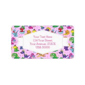 Dinosaur Cuteness Kawaii Extravaganza Adressaufkleber