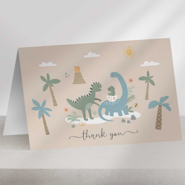 Dinosaur Danke Karte (Von Creator hochgeladen)