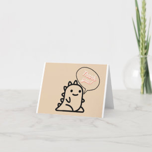 Dinosaur danke Karte