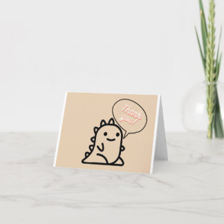 Dinosaur danke Karte