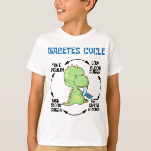 Dinosaur-Diabetes-Zyklus T-Shirt