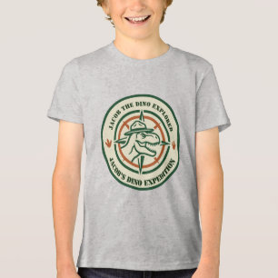 Dinosaur Dino Entdecker Tri-Blend Shirt