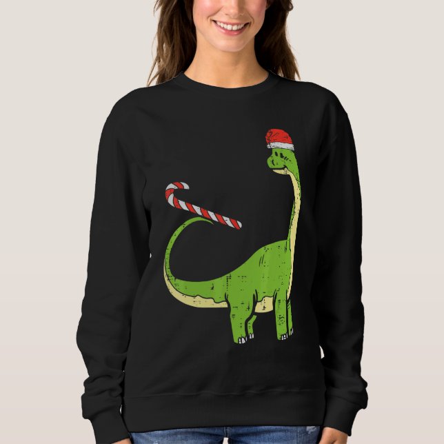 Dinosaur Dino Santa Toddler Boys Christmas Xmas Ki Sweatshirt (Vorderseite)