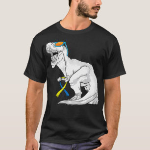 Dinosaur-Down-Syndrom Bewusstsein Kinder Jungen Mä T-Shirt