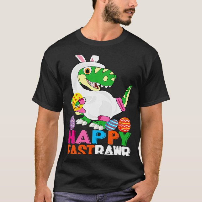 Dinosaur Easter Day Eggs cellent Happy East Rawr r T-Shirt (Vorderseite)