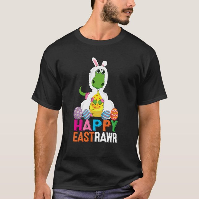 Dinosaur Easter Day Eggs cellent Happy East Rawr r T-Shirt (Vorderseite)