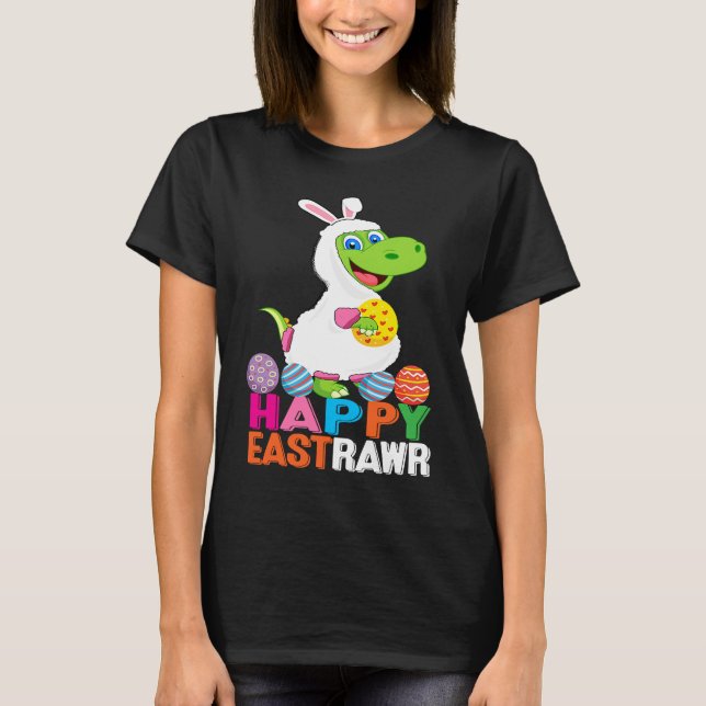 Dinosaur Easter Day Eggs cellent Happy East Rawr r T-Shirt (Vorderseite)