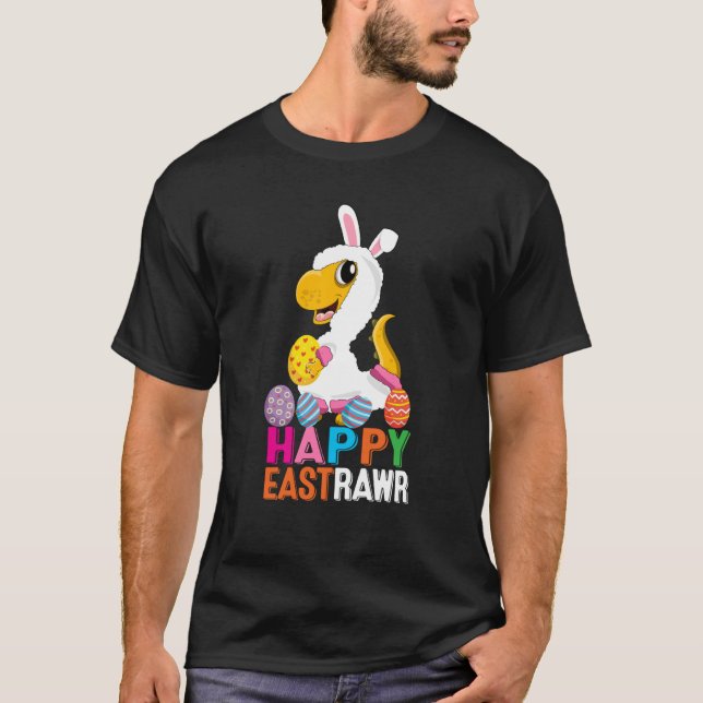 Dinosaur Easter Day Eggs cellent Happy East Rawr r T-Shirt (Vorderseite)