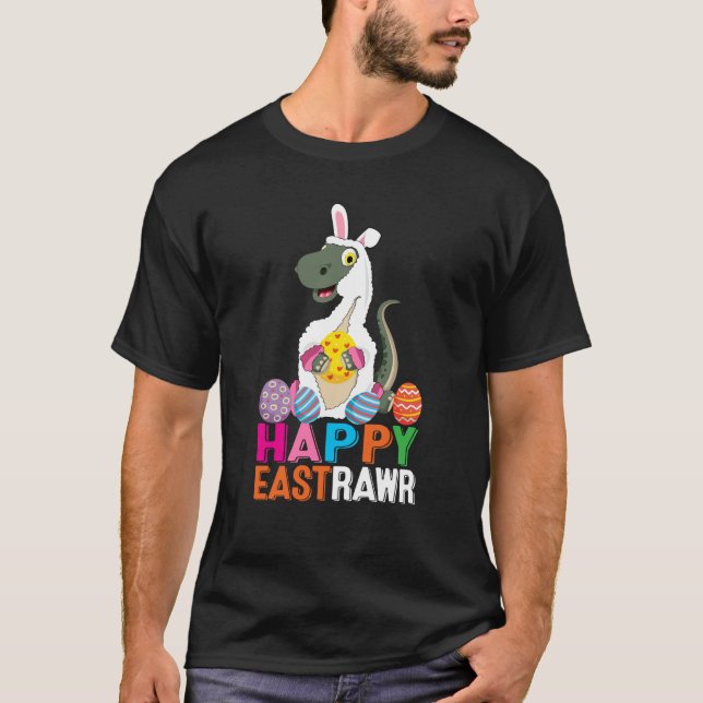 Dinosaur Easter Day Eggs cellent Happy East Rawr r T-Shirt (Vorderseite)