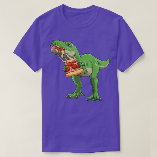 Dinosaur Eating Pizza TRex Pizza Lovers Pizzasauru T-Shirt (Design vorne)