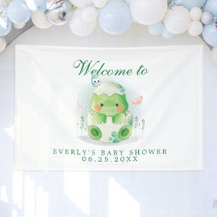 Dinosaur-Ei Süße Babyparty-Willkommensbanner Banner