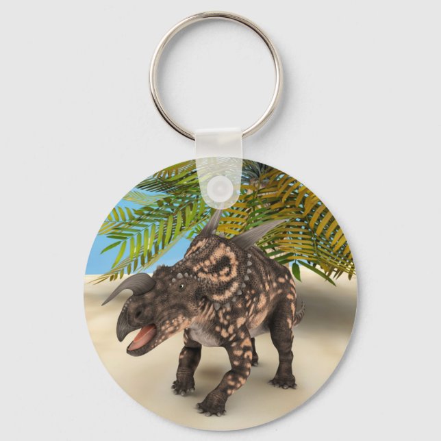 Dinosaur Einiosaurus Schlüsselanhänger (Vorderseite)