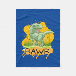 DINOSAUR ERA CARTOON QUOTE FLEECEDECKE