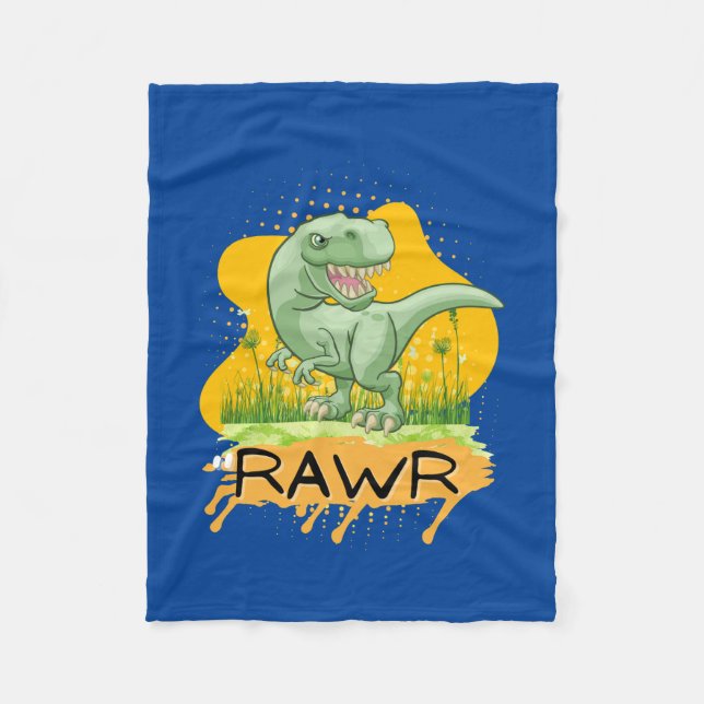 DINOSAUR ERA CARTOON QUOTE FLEECEDECKE (Vorderseite)