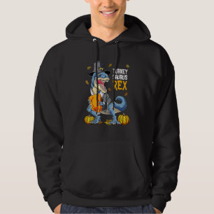 Dinosaur Erntedankfest Jungen Truthahn Saurus rex  Hoodie