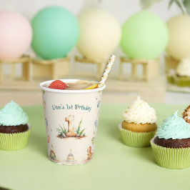 Dinosaur Erste Geburtstagspapiere Cups - One-a-Sau Pappbecher