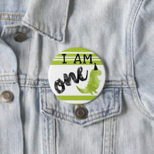 Dinosaur Erster Geburtstag Button Dinosaur Thema