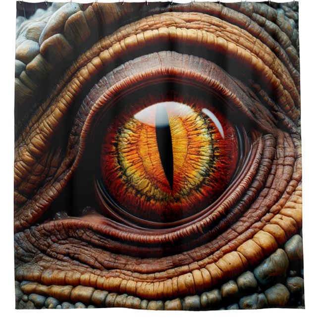 Dinosaur Eye Duschvorhang (Vorderseite)