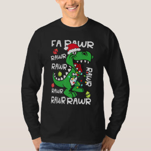 Dinosaur Fa Ra Ra Ra Rawr Rex WeihnachtsWeihnachts T-Shirt