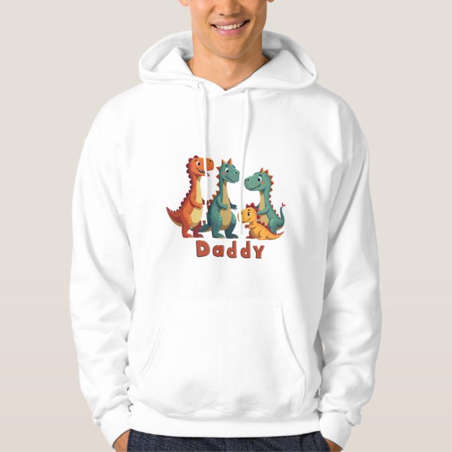 Dinosaur Family Hoodie (Papa) (Vorderseite)